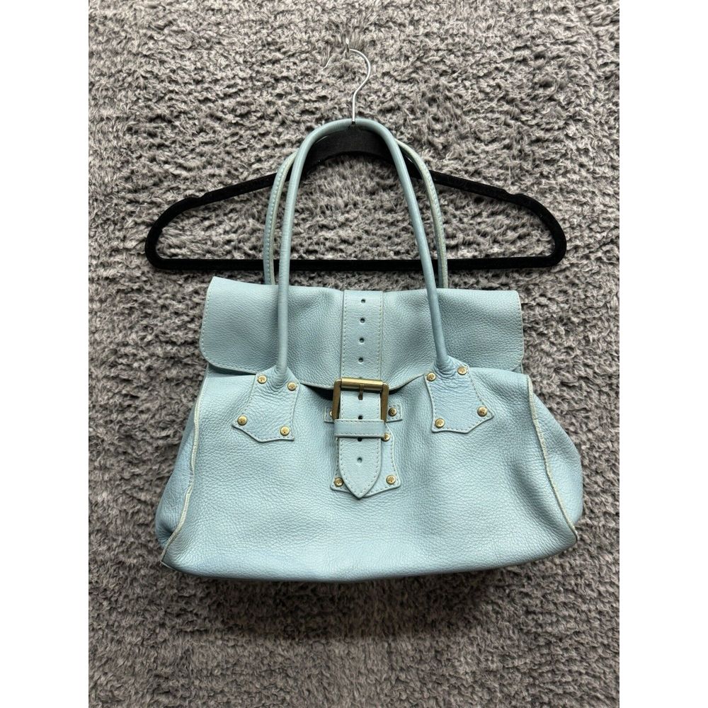 Mulberry Georgie Soft Grain Leather Aqua Blue Purse